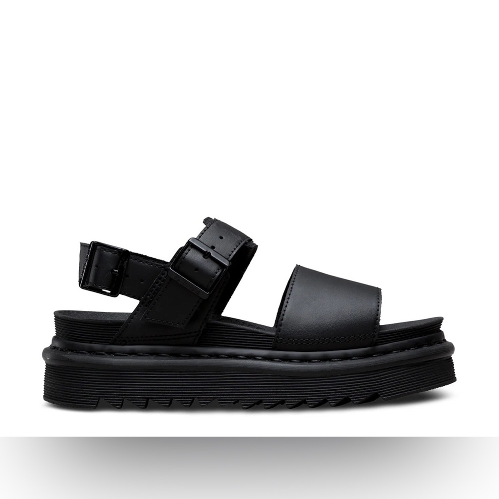 Dr. Martens Voss Platform Black Sandals - Women's -Size 10